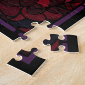 Rote Rose Glaspuzzle Puzzle (Seite)