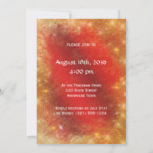 Rote Rose Gold Sparkle Satin 75. Geburtstag Einladung (Rückseite)