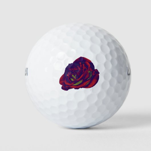 Rote Rose Golf Ball (Vorderseite)