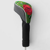 ROTE ROSE GOLF HEADCOVER (angewinkelt)