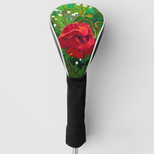 ROTE ROSE GOLF HEADCOVER (Vorderseite)