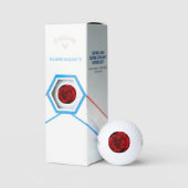Rote Rose Golfball (Verpackung)