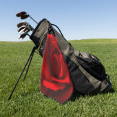 Rote Rose Golfhandtuch (Gras)