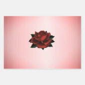 Rote Rose Gothic Wedding Geschenkpapier Set (Vorderseite 3)
