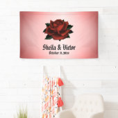 Rote Rose Gothic Wedding Personal Banner (Insitu)