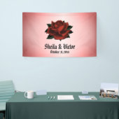 Rote Rose Gothic Wedding Personal Banner (Messeveranstaltung)