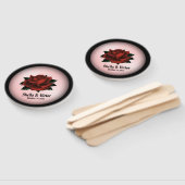 Rote Rose Gothic Wedding Personal Fächer (Non-assembled)