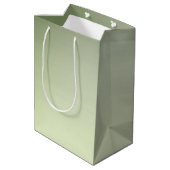 Rote Rose Gothic Wedding Personalisiert Mittlere Geschenktüte (Rückseite Schrägansicht)