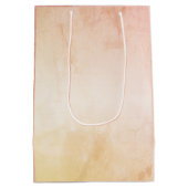 Rote Rose Gothic Wedding Personalisiert Peach Mittlere Geschenktüte (Rückseite)