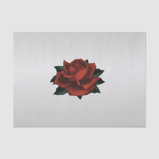 Rote Rose Gothic Wedding Tissue Paper Seidenpapier (Vorderseite)