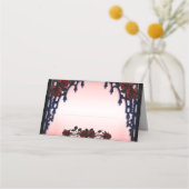 Rote Rose Gotische Platzkarte (Vorderseite)