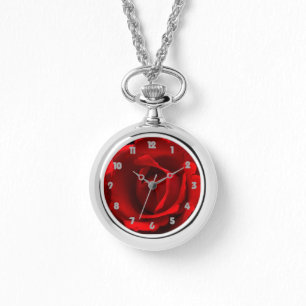 Rote Rose Graufettanzahl wacnm Armbanduhr