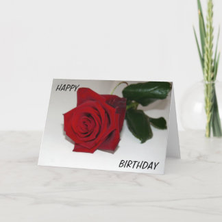 ROTE ROSE GREETCARD KARTE