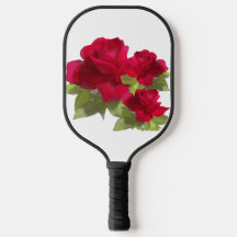 Rote Rose grün Blätter Weibchen Farbe: Schwarz