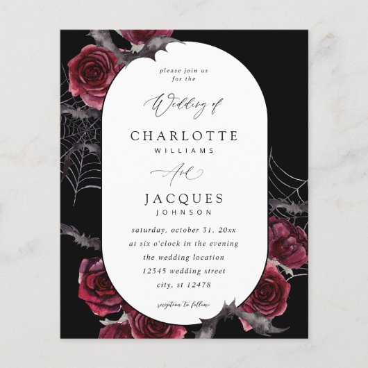 Rote Rose Halloween (Vorderseite)