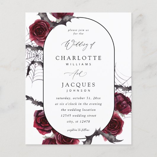 Rote Rose Halloween (Vorderseite)