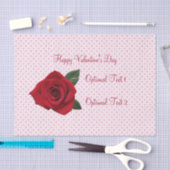 rote Rose Happy Valentine's Day Geschenkpapier Seidenpapier (Handwerk)