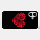 Rote Rose Heart Black Case-Mate iPhone Hülle (Rückseite (Horizontal))