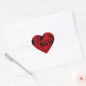 Rote Rose Heart Stickers und Umschlag Aufkleber (Umschlag)