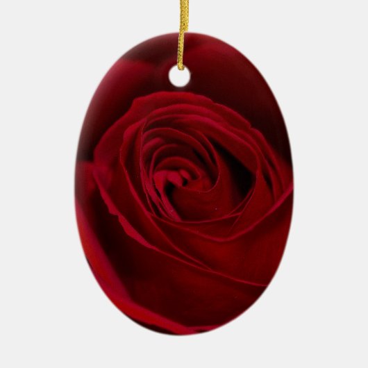 Rote Rose herrlich Keramikornament (Vorne)