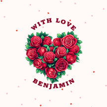 Rote Rose Herzform Liebe Valentine