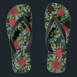 Rote Rose Hochzeit Badesandalen<br><div class="desc">Dieses wunderschöne Hochzeitsdesign der rote Rose ist schön und elegant auf weißem oder schwarzem Hintergrund. Ideal für einen Tag,  Winter oder Hochzeit im Herbst im Valentinstag.</div>