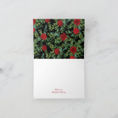 Rote Rose Hochzeit Dankeskarte (Innenseite)