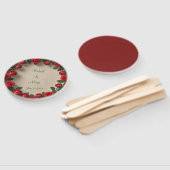 Rote Rose Hochzeit Fächer (Non-assembled)