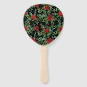 Rote Rose Hochzeit Fächer (Rückseite)