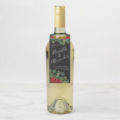 Rote Rose Hochzeit Flaschenanhänger (Auf Flasche)