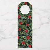 Rote Rose Hochzeit Flaschenanhänger (Rückseite)