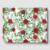 Rote Rose Hochzeit Gästebuch (Rückseite)