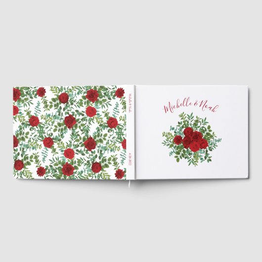 Rote Rose Hochzeit Gästebuch (Voll)