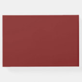 Rote Rose Hochzeit Gästebuch (Rückseite)