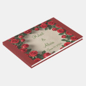 Rote Rose Hochzeit Gästebuch (Ecke)