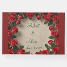 Rote Rose Hochzeit Gästebuch