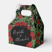 Rote Rose Hochzeit Geschenkschachtel (Vorderseite)