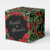 Rote Rose Hochzeit Geschenkschachtel (Vorderseite)