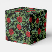 Rote Rose Hochzeit Geschenkschachtel (Rückseite)