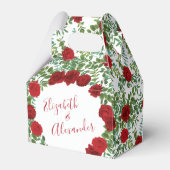 Rote Rose Hochzeit Geschenkschachtel (Vorderseite)