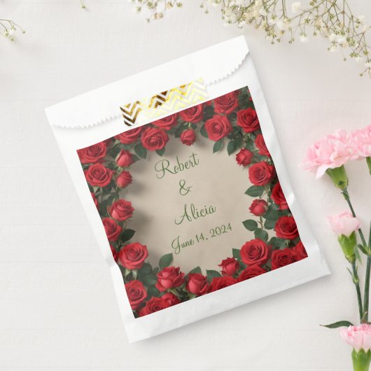 Rote Rose Hochzeit Geschenktütchen (Versiegelt)