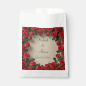 Rote Rose Hochzeit Geschenktütchen (Vorderseite)