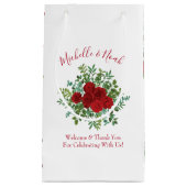Rote Rose Hochzeit Kleine Geschenktüte (Vorderseite)