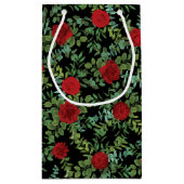 Rote Rose Hochzeit Kleine Geschenktüte (Rückseite)