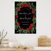 Rote Rose Hochzeit Poster (Küche)