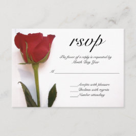 Rote Rose Hochzeit RSVP