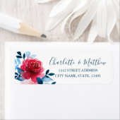 Rote Rose Hochzeiten von Wasserfarben Rücksendeadr (Insitu)