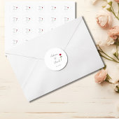 Rote Rose Hochzeitshintergrund Runder Aufkleber