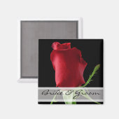 Rote Rose-Hochzeitsticker für jedes Ereignis - Magnet (Vorderseite/Rückseite)