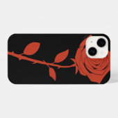 Rote Rose Hüllen iPhone Hülle (Rückseite (Horizontal))